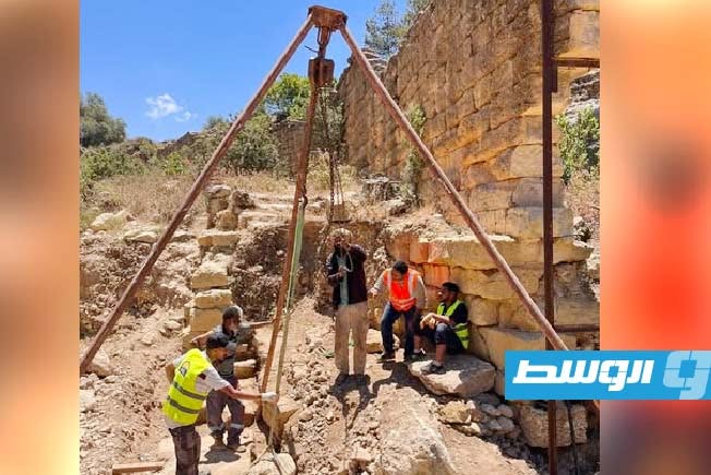 انطلاق المرحلة الثانية لإنقاذ شارع الوادي الأثري في شحات بعد أضرار إعصار دانيال