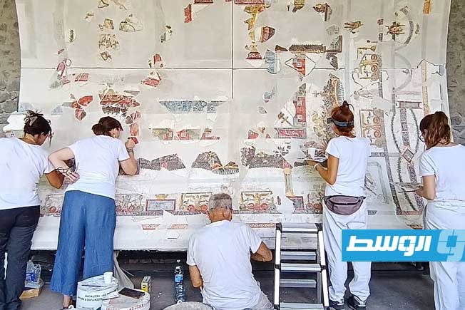 تقنية مبتكرة تعيد بناء سقف قاعة ولائم أثرية في بومبي
