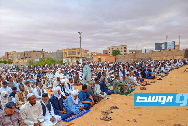 Eid Prayers held at Al-Qardah Square in Sebha